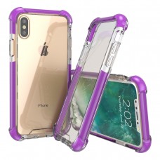 iPhone X Clear Case, iPhone 10 Clear Case  (Purple)